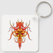 Demon Tribal Tattoo Design キーホルダー (裏面)