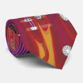 Demon with Flaming Guitar ネクタイ (ロール)