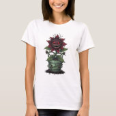 Demonic Bloodbloom in Cursed Pot Tシャツ (正面)