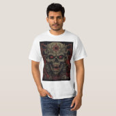 Demonic Skull Horror Art – Death Metal Gothic  Tシャツ (正面フル)