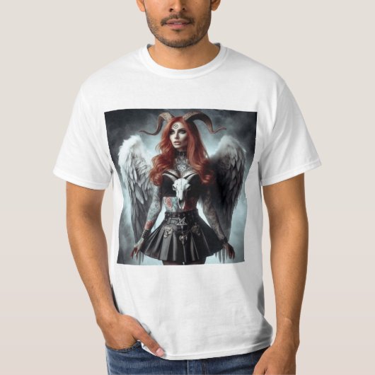 Demonio Femenino: Elegancia Infernal Tシャツ (正面)