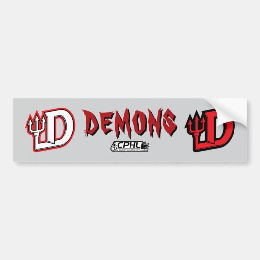 demons バンパーステッカー (正面)