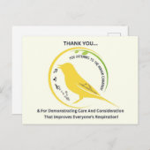 Demonstrating Care and Consideration ポストカード (正面/裏面)