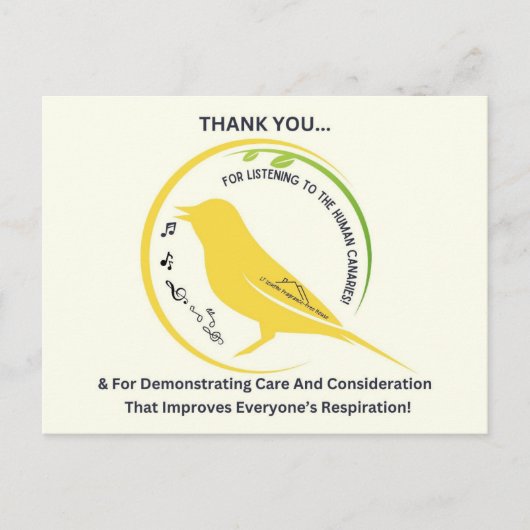 Demonstrating Care and Consideration ポストカード (正面)