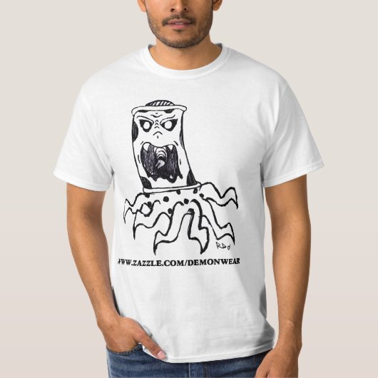 DemonWearの広告宣伝のワイシャツ1 Tシャツ (正面)