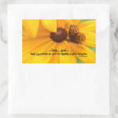 Demostenesの感動的引用文「機会」 長方形シール (バッグ)