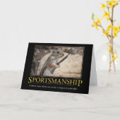 Demotivationalカード: スポーツマンシップ カード (黄色い花)