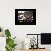 Demotivational Poster：逆境 ポスター (ホームオフィス)