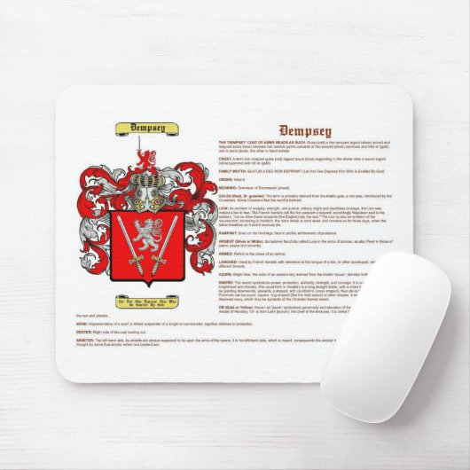Dempsey (意味) マウスパッド (マウス)