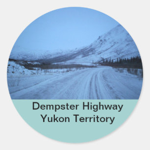 Dempsterのハイウェーのステッカー ラウンドシール