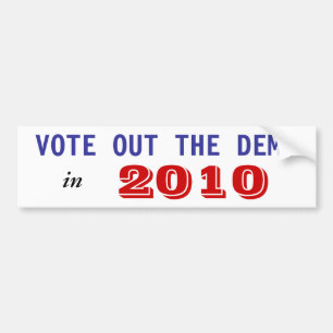 DEMSを、2010年投票して下さい バンパーステッカー