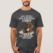 DEMS 戦争犯罪 TRUMP 共和党 2026 Tシャツ (正面)