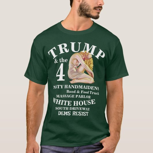 DEMS TRUMP TRUMPS WHITE HOUSE CAGE FIGHTING TEE Tシャツ (正面)