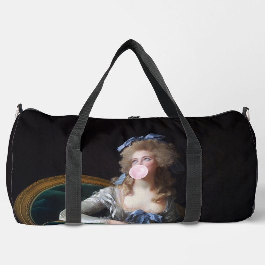 Demure with Pink Bubble Gum ダッフルバッグ (正面)