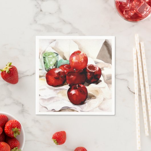 Demuth – リンゴとグリーンガラス スタンダードカクテルナプキン (インサイチュ)