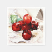 Demuth – リンゴとグリーンガラス スタンダードカクテルナプキン (正面)