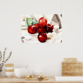 Demuth – リンゴとグリーンガラス ポスター (キッチン)