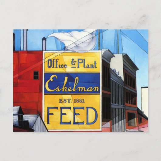 Demuth -建物、ランカスター ポストカード (正面)