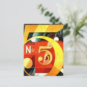 Demuth – 私は金ゴールドで姿5を見た ポストカード (スタンド正面)