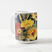 Demuth – 花のスプレー コーヒーマグカップ (正面左)