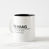 Den Haag座標 – Den Haag座標 ツートーンマグカップ (正面左)