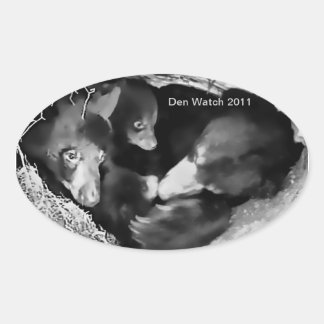 Den Watch 2011ステッカー 楕円形シール