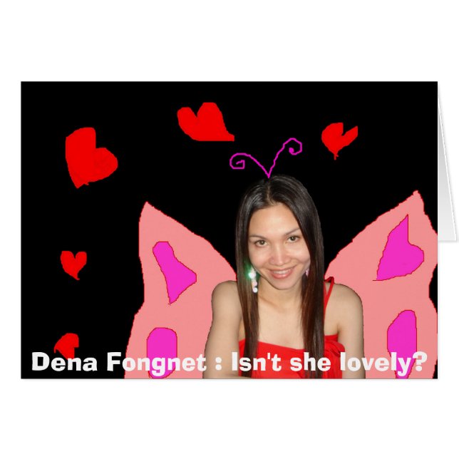 Dena Fongnet: 彼女は美しくないですか。 カード (正面横)