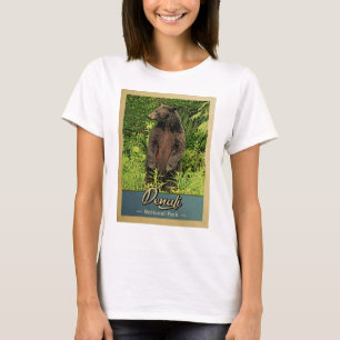 Denaliの国立公園のヴィンテージくま Tシャツ