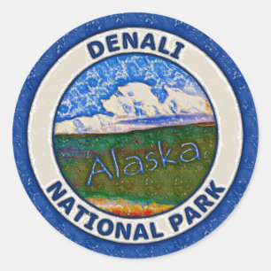 Denaliの国立公園、アラスカ ラウンドシール