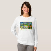 Denaliの国立公園、アラスカ-大きい手紙場面 Tシャツ (正面フル)