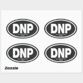 Denaliの国立公園 楕円形シール (シート)