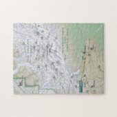 Denali (アラスカ)の地図のパズル ジグソーパズル (横)