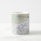 Denali (アラスカ)の地図のマグ コーヒーマグカップ (中央)
