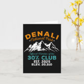 Denali 30 Percent Club Est 2025 Hiking Adventure  カード (黄色い花)