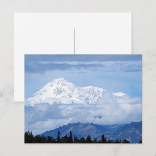 Denali Alaska Mountain写真 ポストカード (正面/裏面)