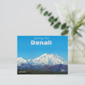 Denali Alaska Post Card Scenicからの挨拶 ポストカード (スタンド正面)