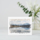 Denali Alaskan水彩絵葉書 ポストカード (スタンド正面)