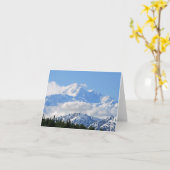 Denali/Mtマッキンリーアラスカ カード (黄色い花)