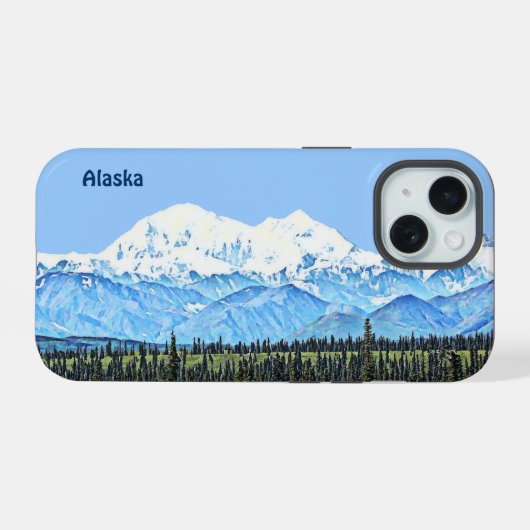 Denali (Mt. McKinley)オッターボックスiPhoneケース iPhone 15ケース (裏面横)