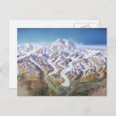 Denali (Mt. McKinley)パノラマ ポストカード (正面/裏面)