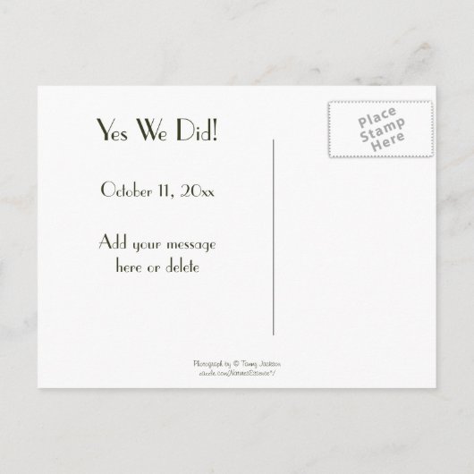 Denali: Mtnsが呼び出された – 我々は逃げた! 案内ポストカード (裏面)