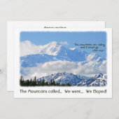 Denali: Mtnsは呼びました-私達は駆け落ちしました! 招待状 (正面/裏面)