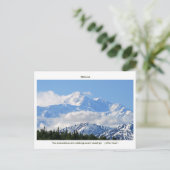 Denali / Mtnsは呼び出し中 – J Muir /  縁どwith ポストカード (スタンド正面)