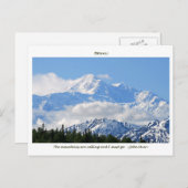 Denali / Mtnsは呼び出し中 – J Muir /  縁どwith ポストカード (正面/裏面)