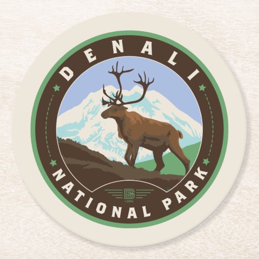 Denali National Park ラウンドペーパーコースター (正面)