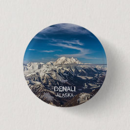 Denali National Park Alaskaバケット一覧コレクター 缶バッジ