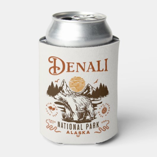 Denali National Park Alaska 缶クーラー (缶正面)