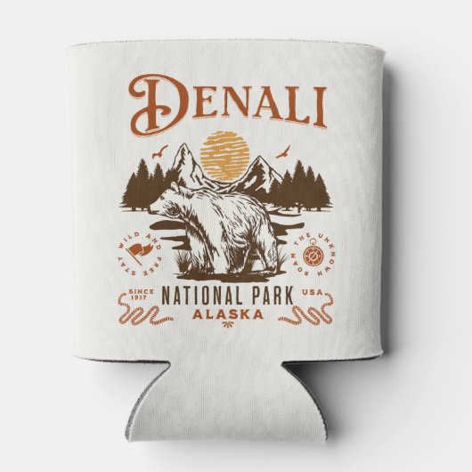 Denali National Park Alaska 缶クーラー (裏面)