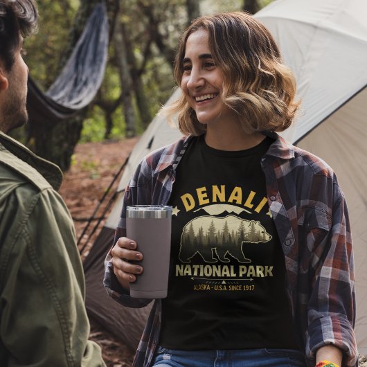 Denali National Park Alaska Forest Landscape トライブレンドＴシャツ