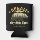 Denali National Park Alaska Forest Landscape 缶クーラー (裏面)